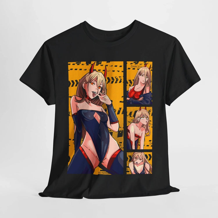 Summer JPower Waifu Ecchi Shirt Chainsaw Man Anime Tee T-Shirt Sexy Makima Kawaii Devil Anime Clothes - Swefashionstore