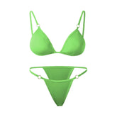 Buckle Sling Backless Two Piece Bikini Set - Swefashionstore