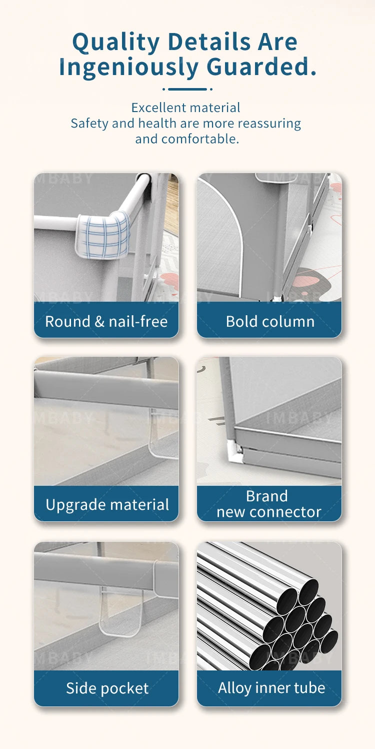 NEW Large Indoor Baby-Playground with PROTECTIVE Angle Activities FENCE for Baby - Swefashionstore