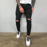 FASHION Skinny Ripped Denim Biker Jeans High Quality - Swefashionstore