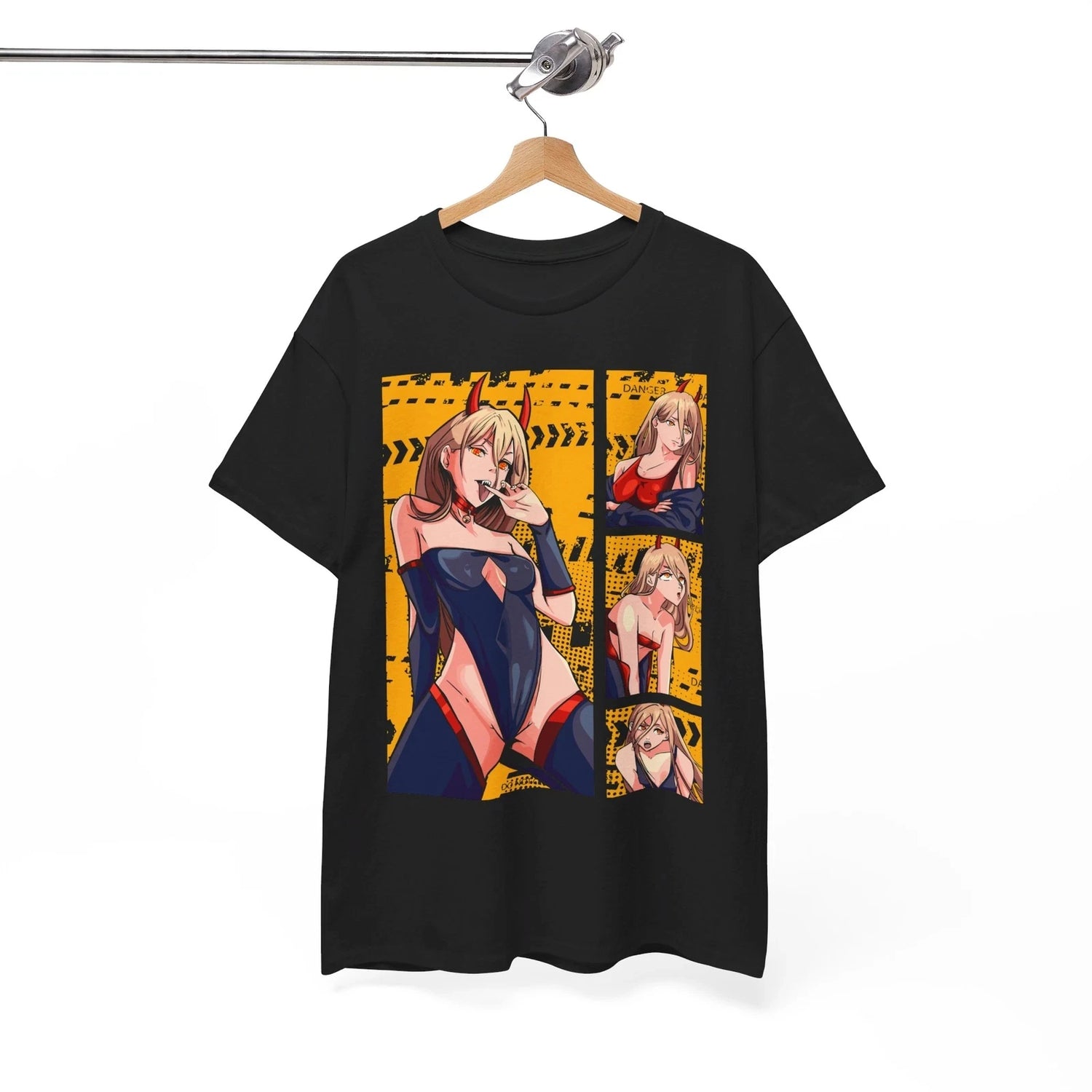 Summer JPower Waifu Ecchi Shirt Chainsaw Man Anime Tee T-Shirt Sexy Makima Kawaii Devil  Anime Clothes - Swefashionstore