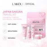 Sakura Skin Care Sets Facial Cleanser Face Face Toner Sunscreen Products Care Moisturizing Smoothing Nourishing - Swefashionstore