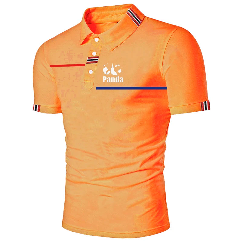 SUMMER Polo Shirt CASUAL Short Sleeve Lapel T-shirt