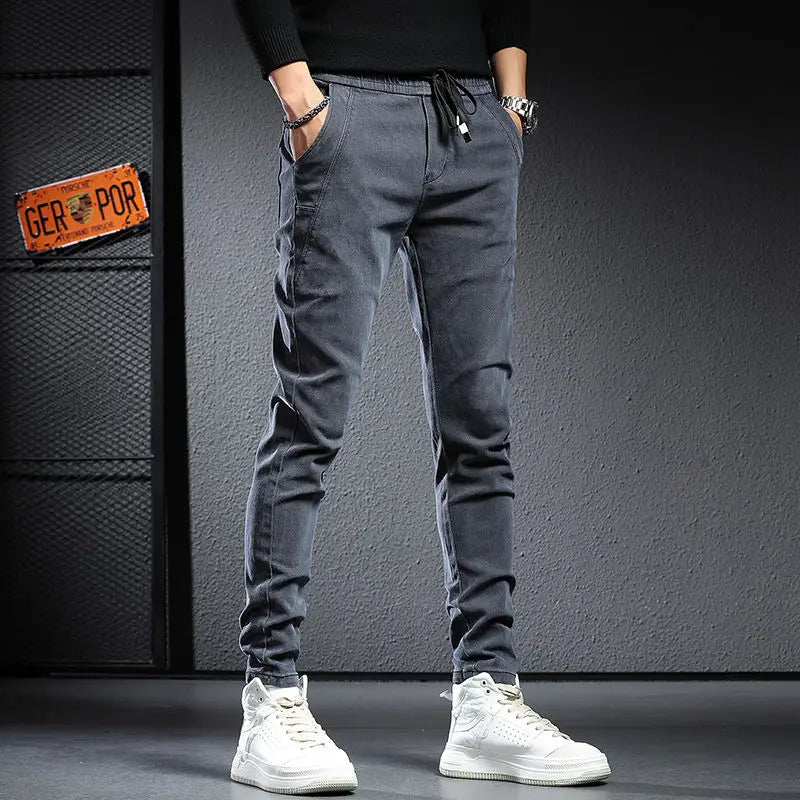 BESTSELLER Men's Elastic Waist Denim HAREM Jeans