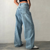 Harajuku Y2K Low Waist Baggy Jeans - Swefashionstore