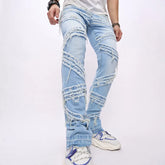 BESTSELLER Stylish Loose RIPPED Patch DENIM Jeans - Swefashionstore