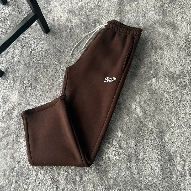 Street Casual Loose High-waisted Sweatpants Men Y2k Harajuku Hip-hop Fashion Versatile Oversized Trouser Women - Swefashionstore