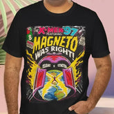 Aesthetic Magneto Was Right - Marvels X-Men 97 Vintage Mutant Superheroes Movie Streetwear  Unisex Short Sleeve T-Shirt - Swefashionstore