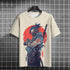 Japanese T-Shirt For Men Mechanical Character Graphic T Shirts Short Sleeve Printing Tees Outdoor Oversized Men&