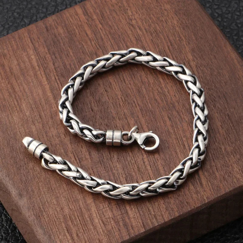 Stainless Steel Double Wolf Head Bracelet - Swefashionstore