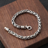 Stainless Steel Double Wolf Head Bracelet - Swefashionstore