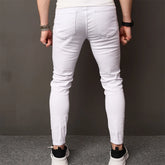 STREET Holes Skinny Stylish Stretch Slim JEANS - Swefashionstore