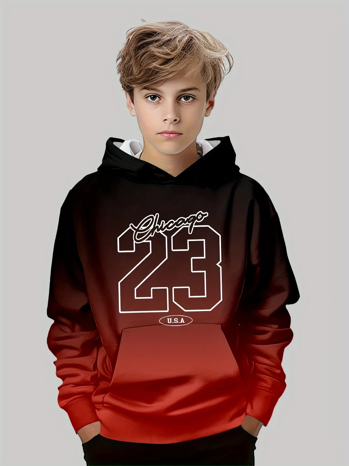 Kids Clothes Boys And Girls Hoodies Long-Sleeve 3D Letter Print