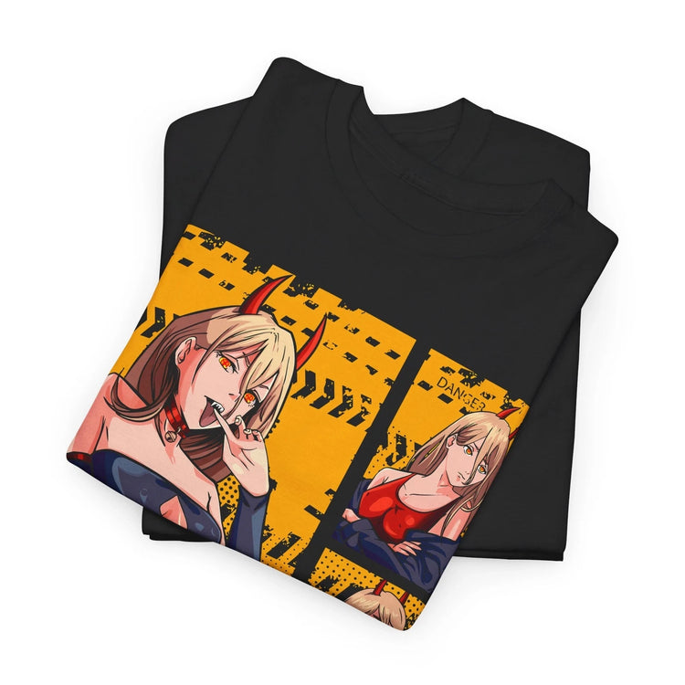 Summer JPower Waifu Ecchi Shirt Chainsaw Man Anime Tee T-Shirt Sexy Makima Kawaii Devil Anime Clothes - Swefashionstore