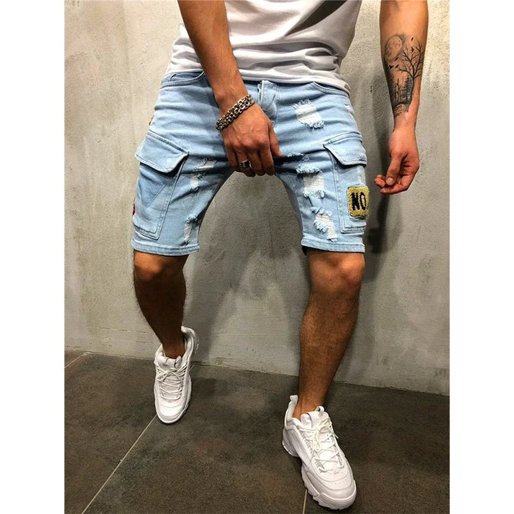 SUMMER Ripped Shorts Jeans Men Hip-Hop DENIM Pants - Swefashionstore