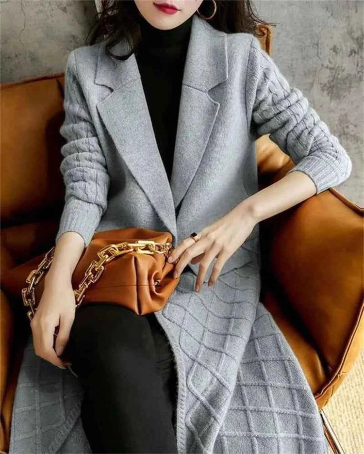 Cashmere Sweater Cardigan for Ladies - Cozy Wool Windbreaker Style - Swefashionstore