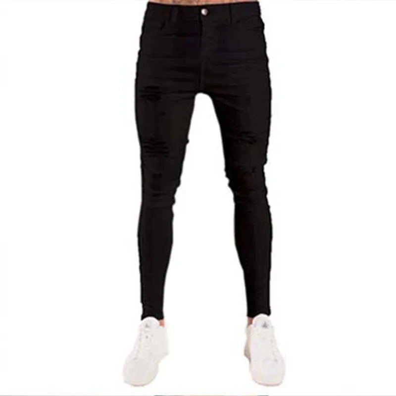 BEST SELLER White Embroidery Skinny Ripped Jeans
