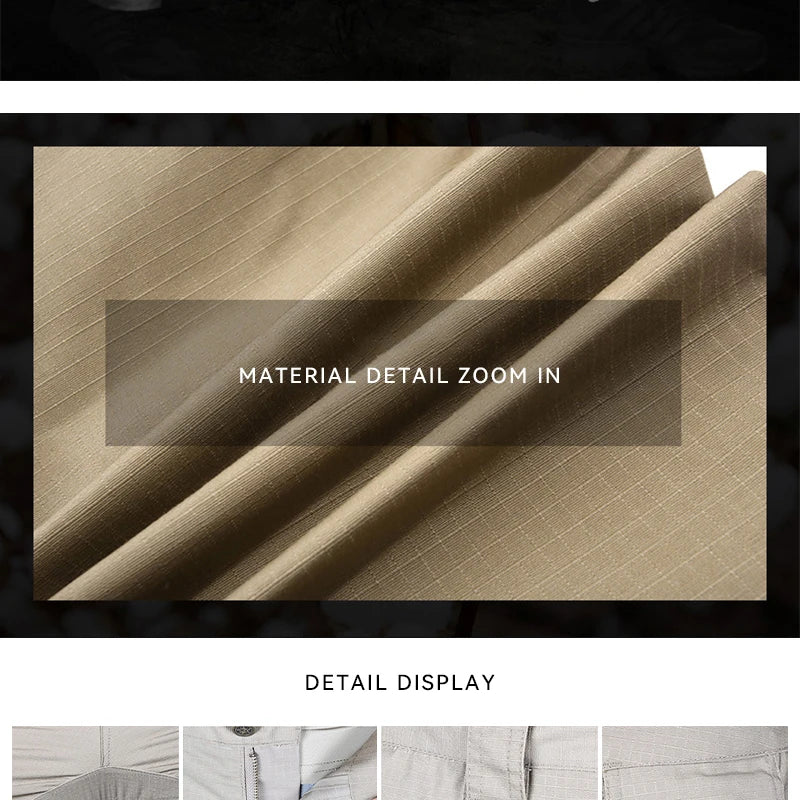 New Mens Tactical Pants Multiple Pocket Elasticity Military Urban Commuter Tacitcal Trousers Men Waterproof Cargo Pant 6XL - Swefashionstore