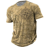 BESTSELLER Summer T-shirt Compass Printed - Swefashionstore