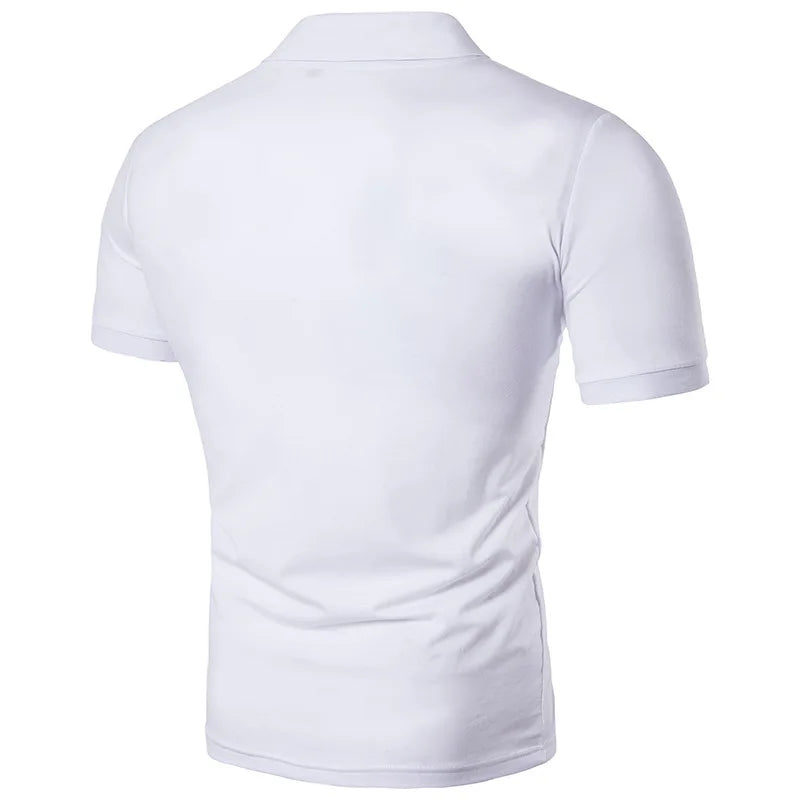 SUMMER Polo Shirt CASUAL Short Sleeve Lapel T-shirt