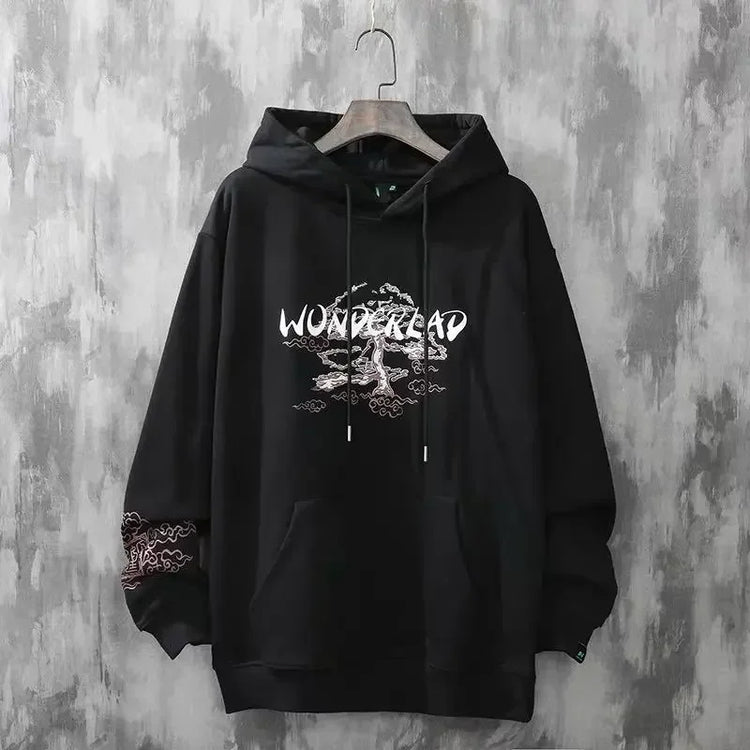 HOODED Embroidered HARAJUKU Sweatshirts for Men - Swefashionstore