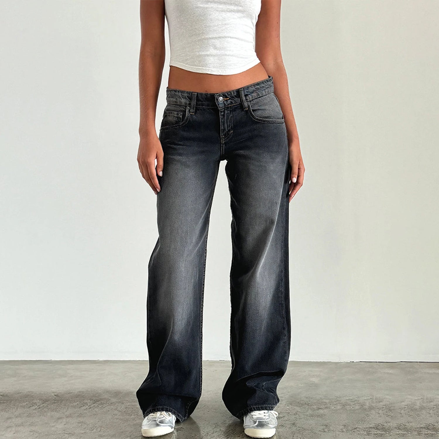 Women Casual Low Rise Jeans - Swefashionstore