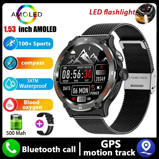 New Rugged Military Smart Watch - Swefashionstore
