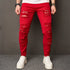 High-Street Men HipHop Holes Skinny Stretch Jeans - Swefashionstore