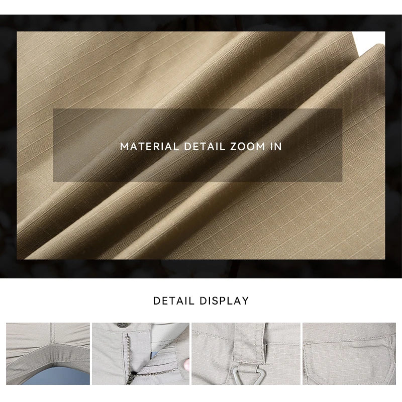 New Mens Tactical Pants Multiple Pocket Elasticity Military Urban Commuter Tacitcal Trousers Men Waterproof Cargo Pant 6XL - Swefashionstore