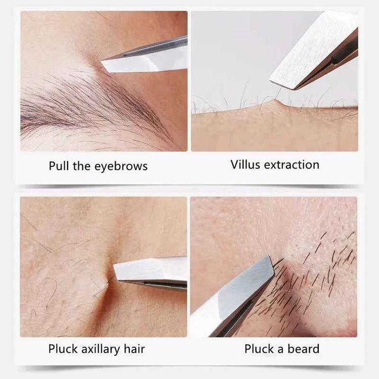 Eyebrow Tweezer Stainless Steel for Precise Hair Removal - Perfect Stainless Steel Eyebrow Tweezers - Swefashionstore