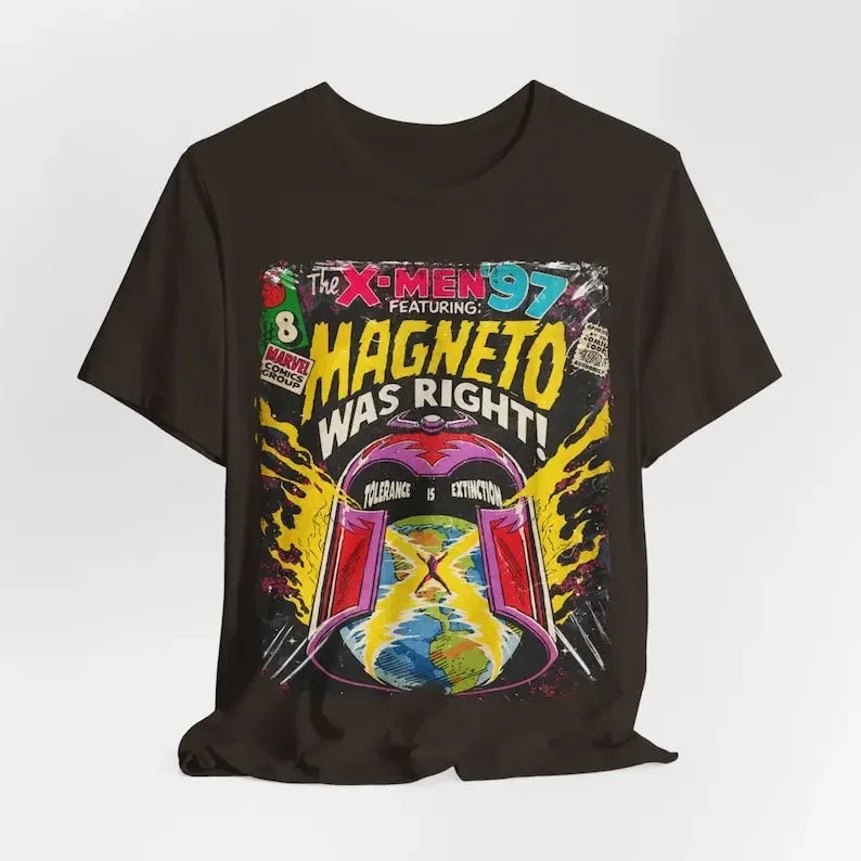 Aesthetic Magneto Was Right - Marvels X-Men 97 Vintage Mutant Superheroes Movie Streetwear  Unisex Short Sleeve T-Shirt - Swefashionstore