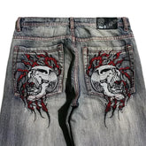 Retro Y2k Pants Hip Hop Skull Pattern Streetwear - Swefashionstore