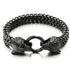 Stainless Steel Double Wolf Head Bracelet - Swefashionstore