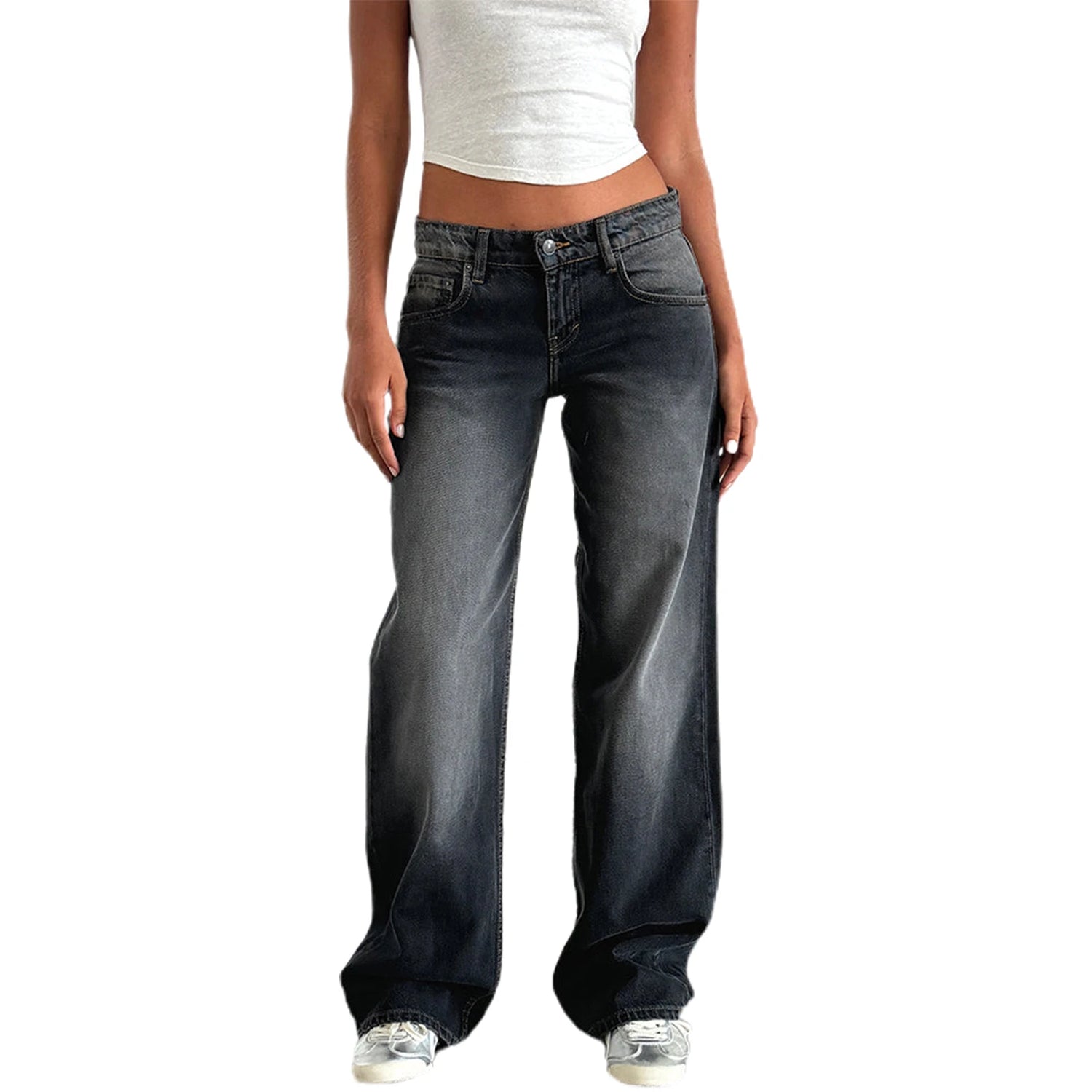 Women Casual Low Rise Jeans - Swefashionstore