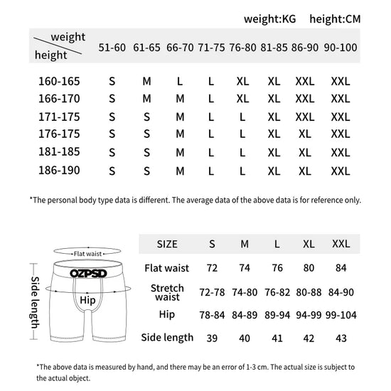 OZPSD Bestseller Underwear Breathable Mens Boxershorts - Swefashionstore