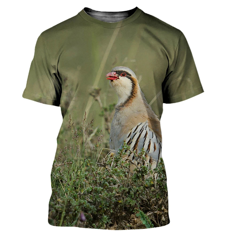 Camouflage Hunting Animals Quail 3D Print - Swefashionstore