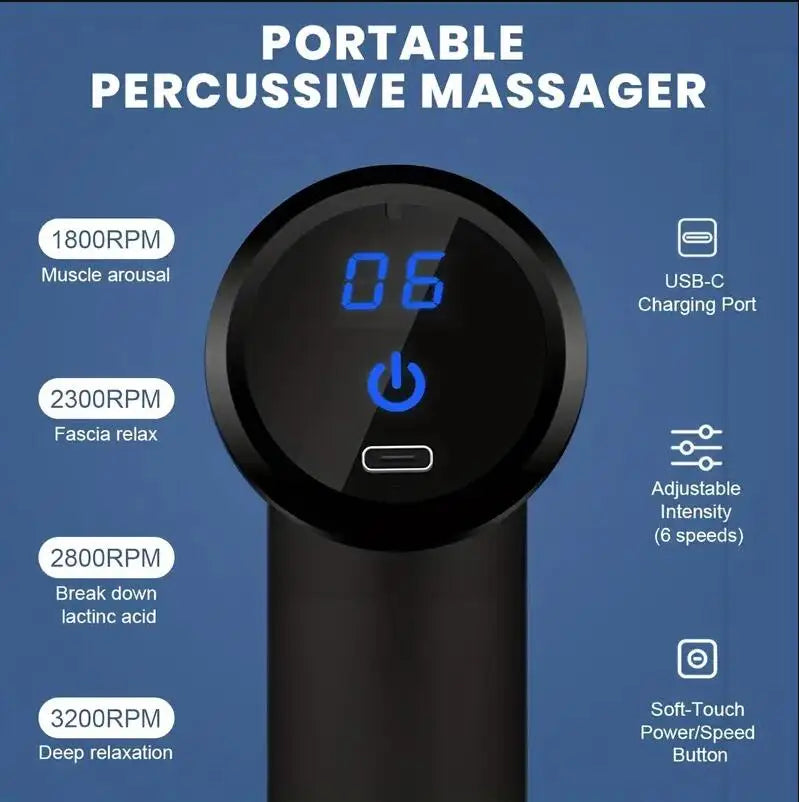 YOSYO Mini Muscle Massage Gun For Body Back And Neck Leg