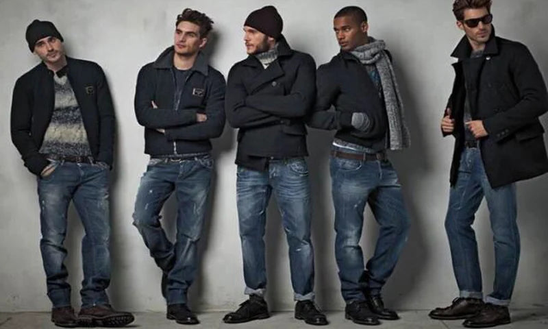 Streetwear Fashion Männer Jeans Zerrissene Stretch Elastische