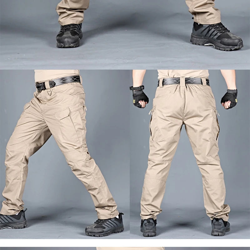 New Mens Tactical Pants Multiple Pocket Elasticity Military Urban Commuter Tacitcal Trousers Men Waterproof Cargo Pant 6XL - Swefashionstore