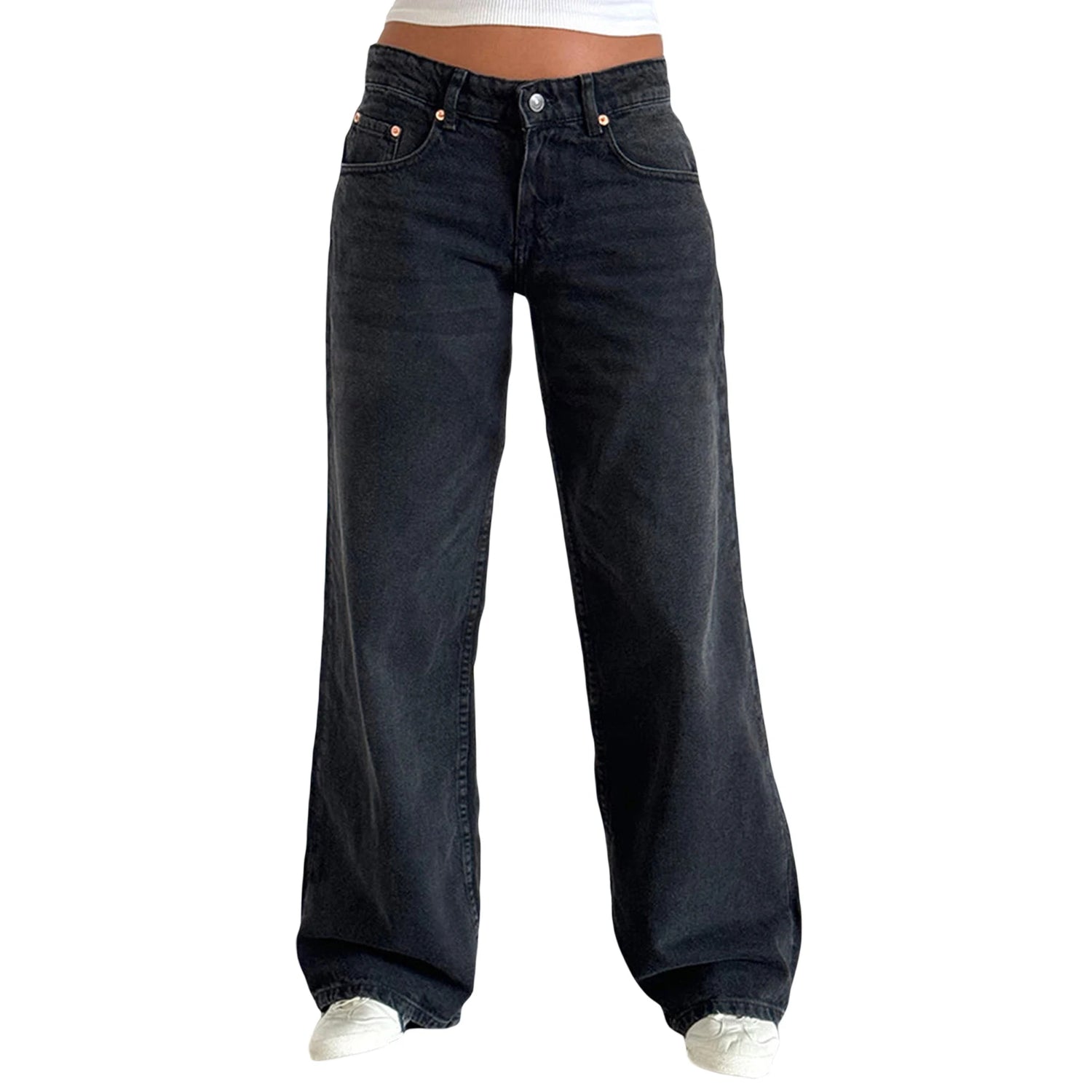 Harajuku Y2K Low Waist Baggy Jeans - Swefashionstore