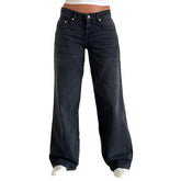 Harajuku Y2K Low Waist Baggy Jeans - Swefashionstore