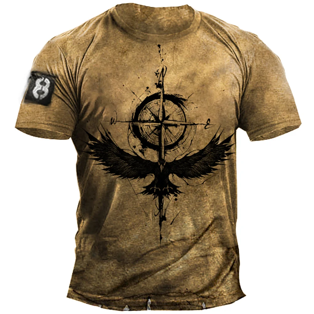 BESTSELLER Summer T-shirt Compass Printed - Swefashionstore