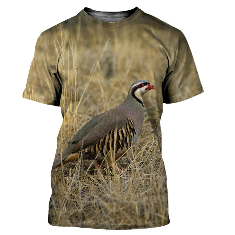 Camouflage Hunting Animals Quail 3D Print - Swefashionstore
