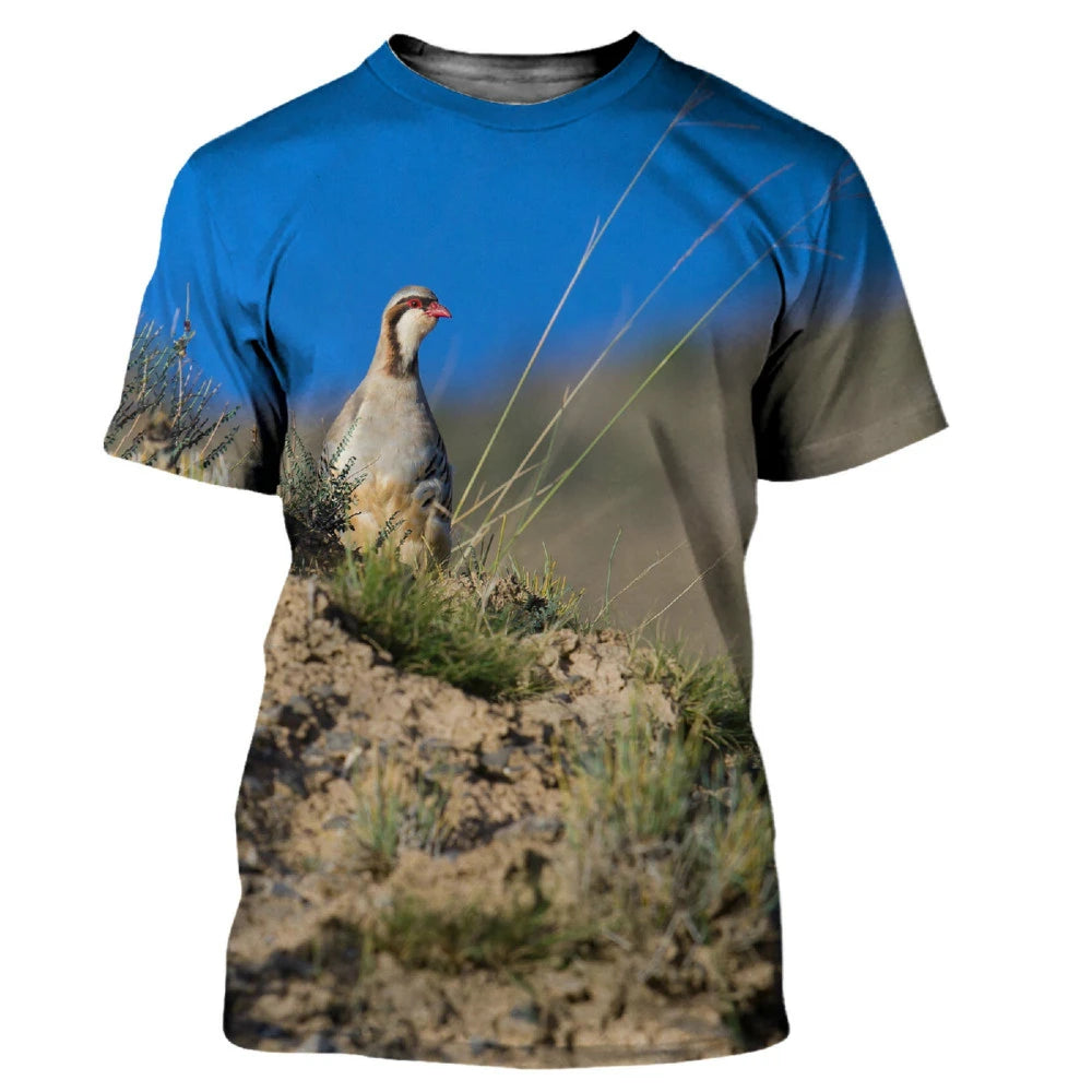 Camouflage Hunting Animals Quail 3D Print - Swefashionstore