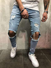 FASHION Skinny Ripped Denim Biker Jeans High Quality - Swefashionstore