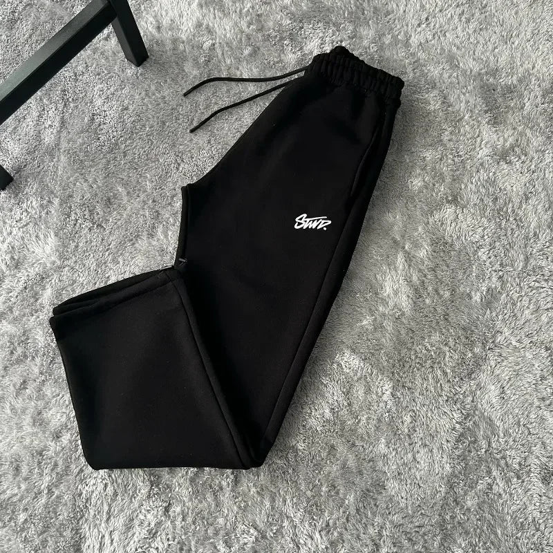 Street Casual Loose High-waisted Sweatpants Men Y2k Harajuku Hip-hop Fashion Versatile Oversized Trouser Women - Swefashionstore