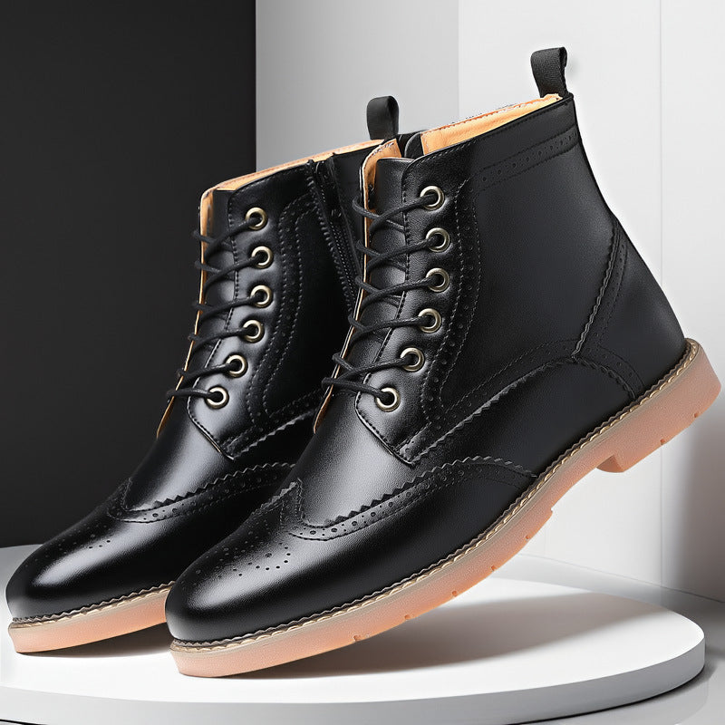 Herren High-Top Business Schuhe Britische Martin Stiefel