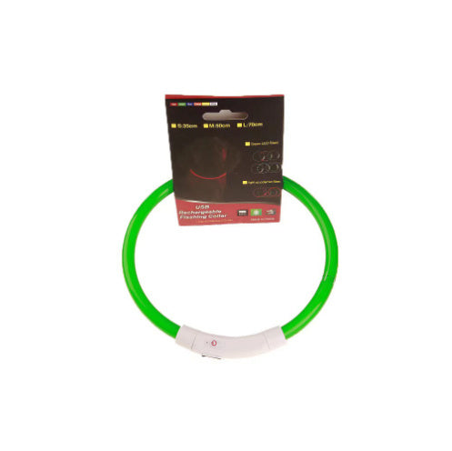 Pet Flashing Collar USB Rechargeable Necklace