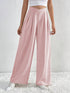 Summer New Solid Color Pleated Casual Wide-leg Pants - Swefashionstore