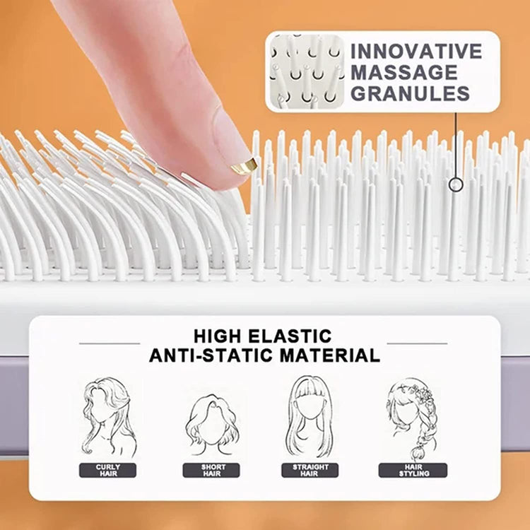 4 In 1 Self Cleaning Hair Brush for Effortless Styling and Maintenance - Swefashionstore